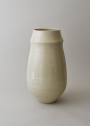 Large Ridge Vase in Bone - Victoria Morris
